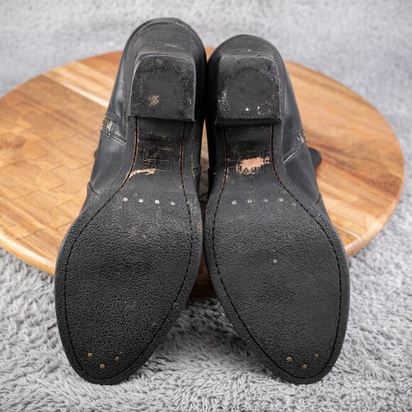 Frye Womens Size 9 M Patty Artisan Ankle Boots Black Leather Side Zip Heel EUC - Picture 8 of 10